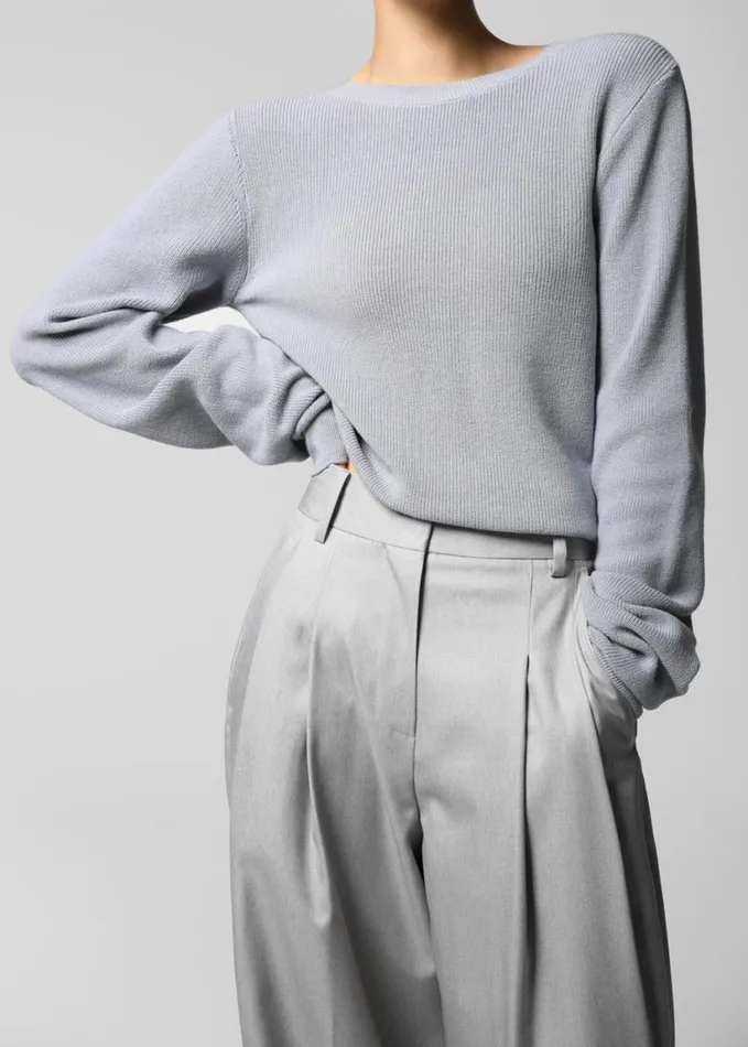 Clothing Women The Frankie Shop Cooper Pintuck Trousers 8211 Grey
