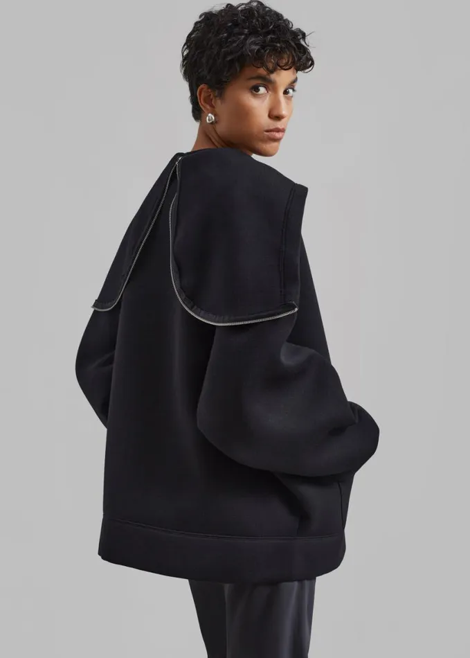 Clothing Women The Frankie Shop Denton Oversized Hoodie 8211 Black