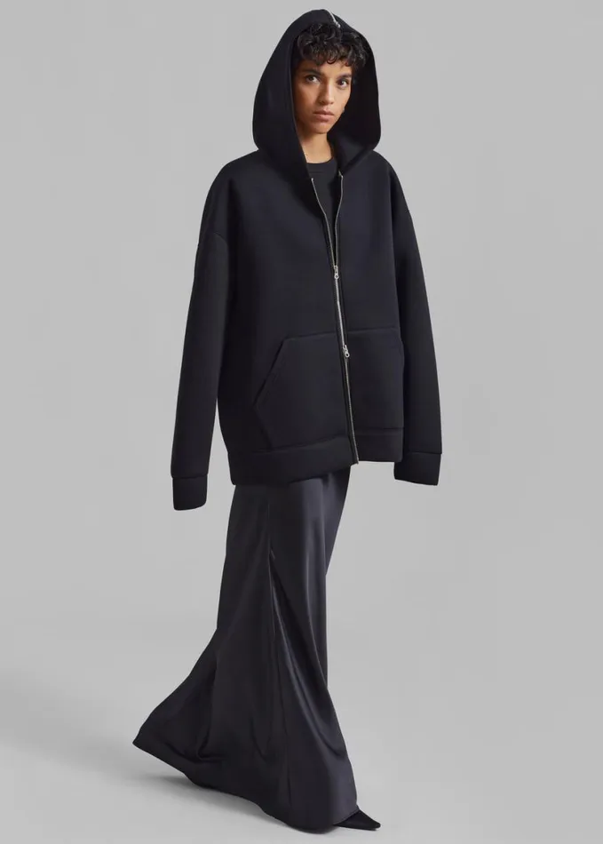 Clothing Women The Frankie Shop Denton Oversized Hoodie 8211 Black