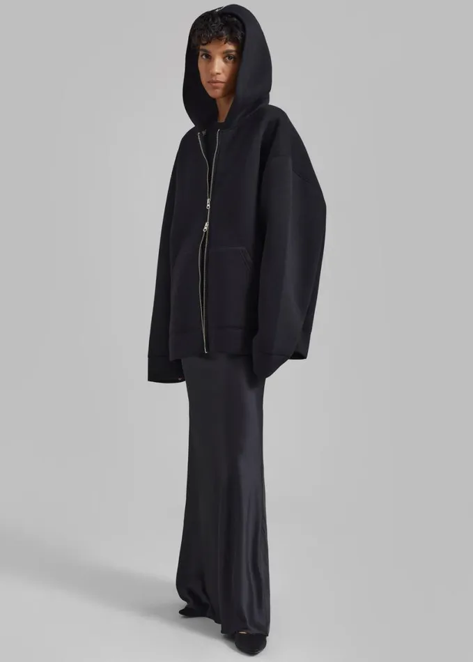 Clothing Women The Frankie Shop Denton Oversized Hoodie 8211 Black