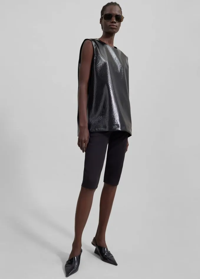 Clothing Women The Frankie Shop Desara Capri Leggings 8211 Black