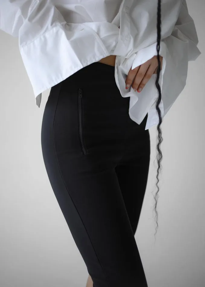 Clothing Women The Frankie Shop Desara Capri Leggings 8211 Black