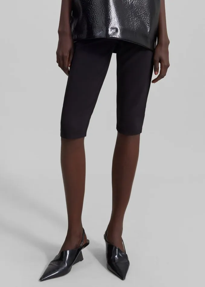 Clothing Women The Frankie Shop Desara Capri Leggings 8211 Black