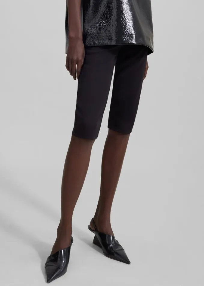 Clothing Women The Frankie Shop Desara Capri Leggings 8211 Black