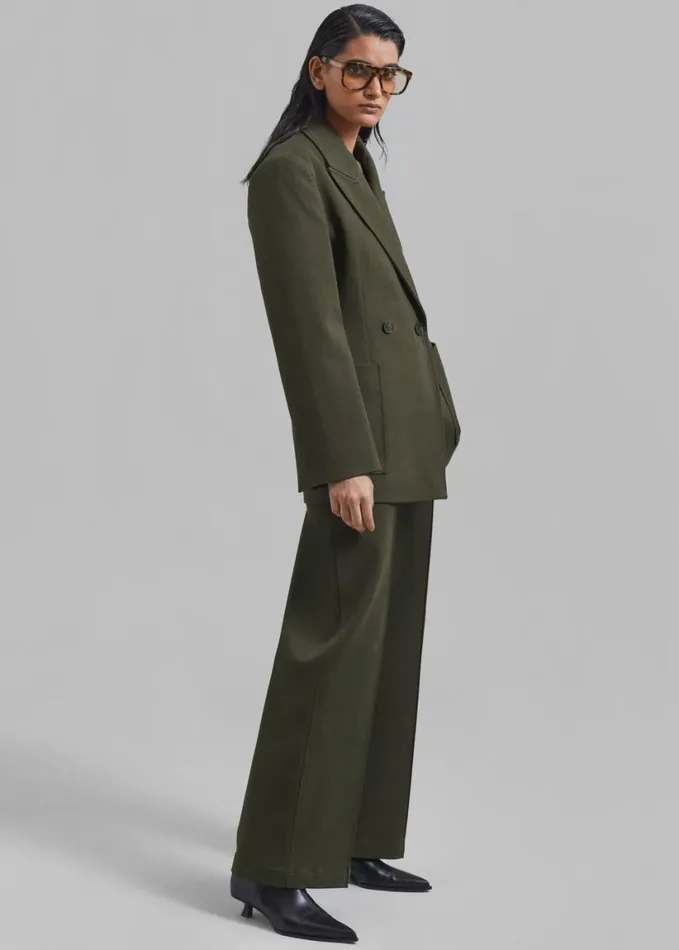 Clothing Women The Frankie Shop Devon Blazer 8211 Khaki