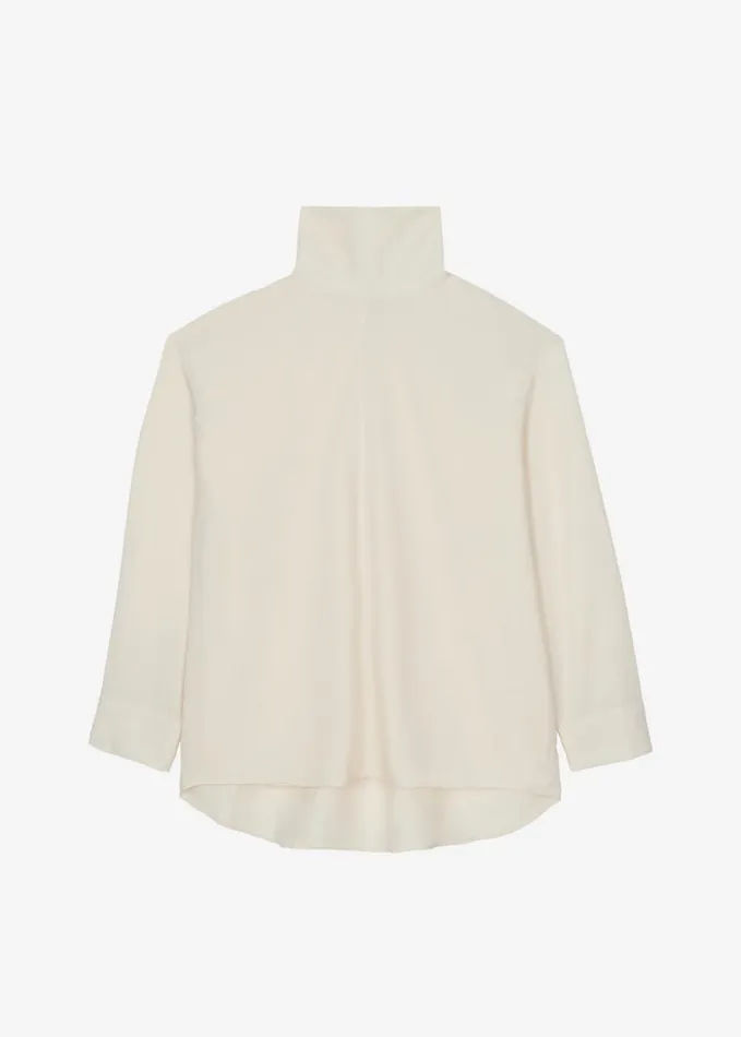 Clothing Women The Frankie Shop Dion Asymmetric Blouse 8211 Beige