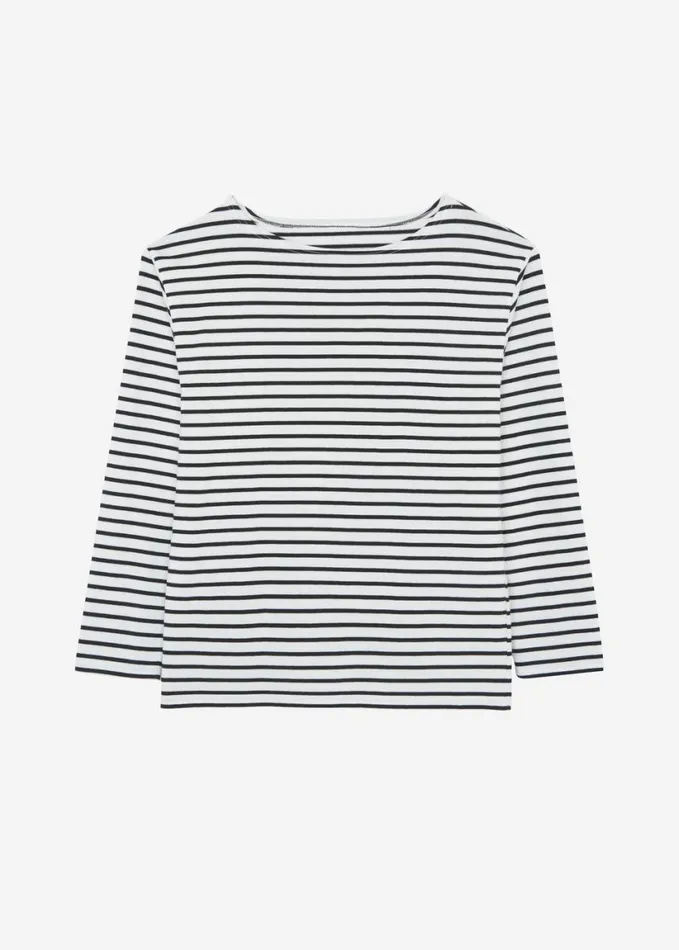 Clothing Women The Frankie Shop Elin Boatneck Top 8211 Black Stripe