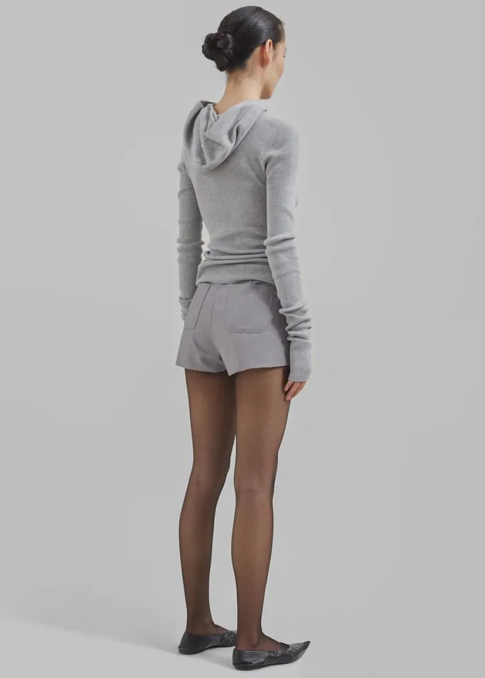 Clothing Women The Frankie Shop Isodora Hot Pants 8211 Grey