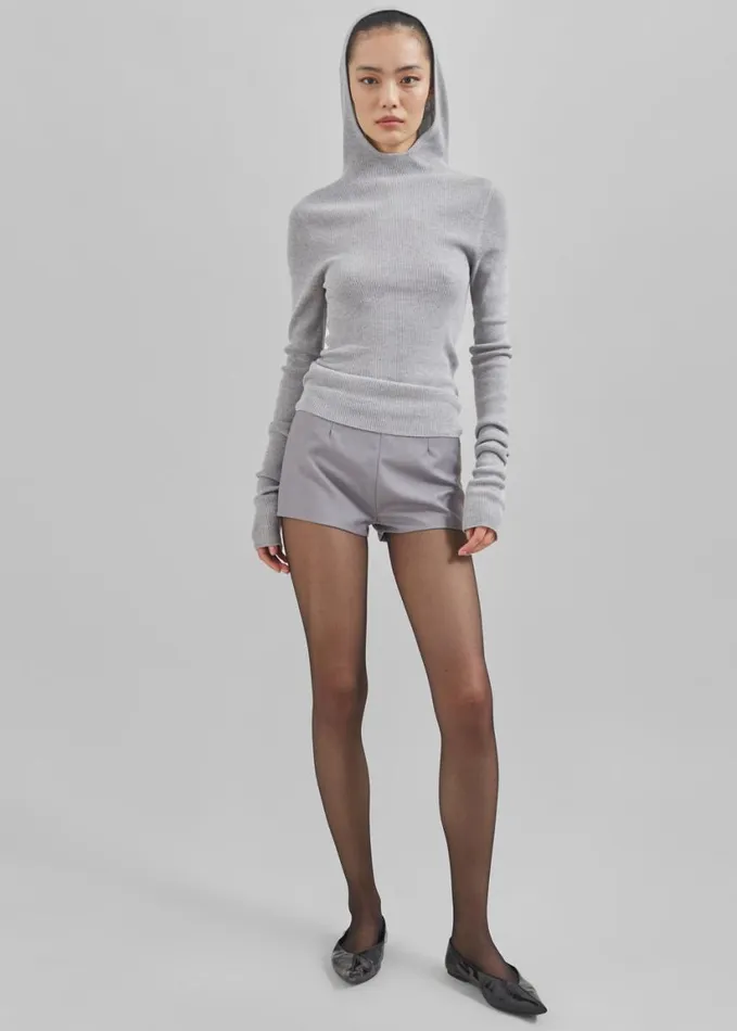 Clothing Women The Frankie Shop Isodora Hot Pants 8211 Grey