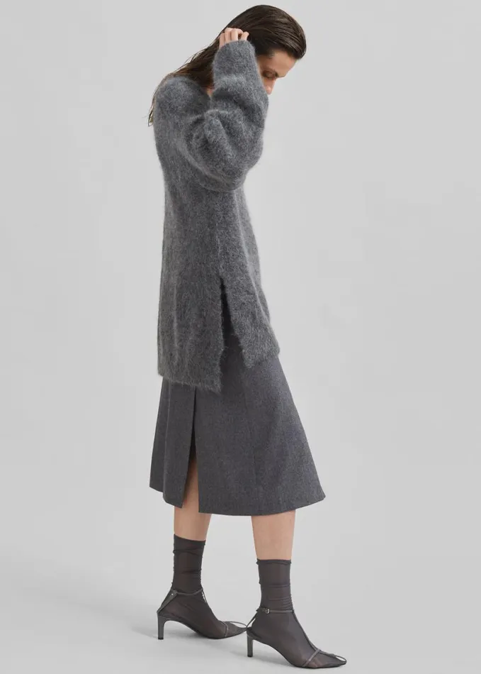 Clothing Women The Frankie Shop Loulou Studio Goto Sweater 8211 Anthracite Melange