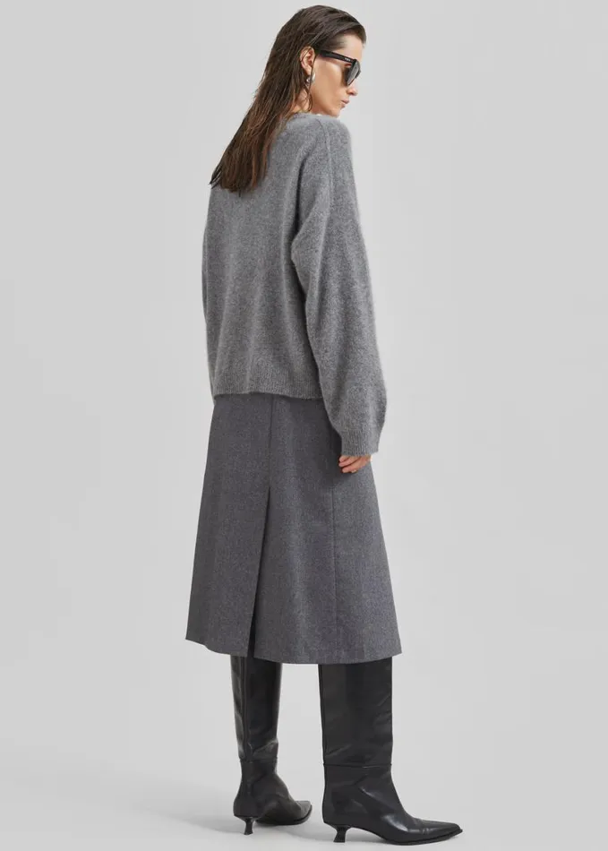 Clothing Women The Frankie Shop Loulou Studio Helmi Skirt 8211 Grey