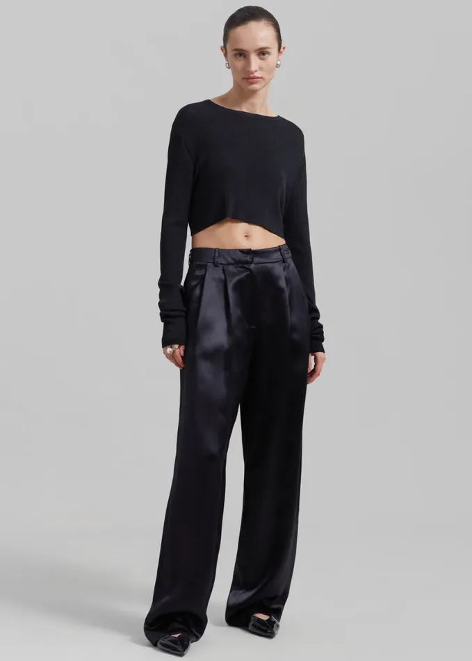 Clothing Women The Frankie Shop Loulou Studio Vione Pants 8211 Black