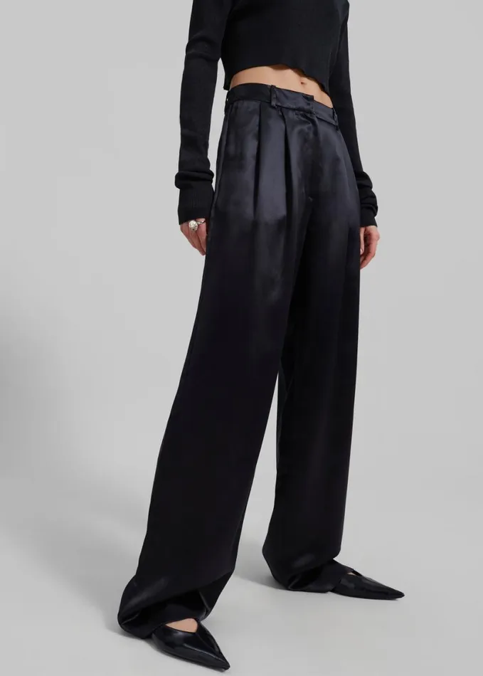Clothing Women The Frankie Shop Loulou Studio Vione Pants 8211 Black