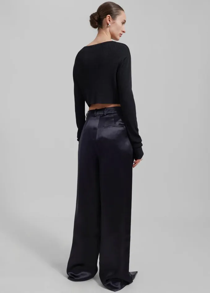 Clothing Women The Frankie Shop Loulou Studio Vione Pants 8211 Black