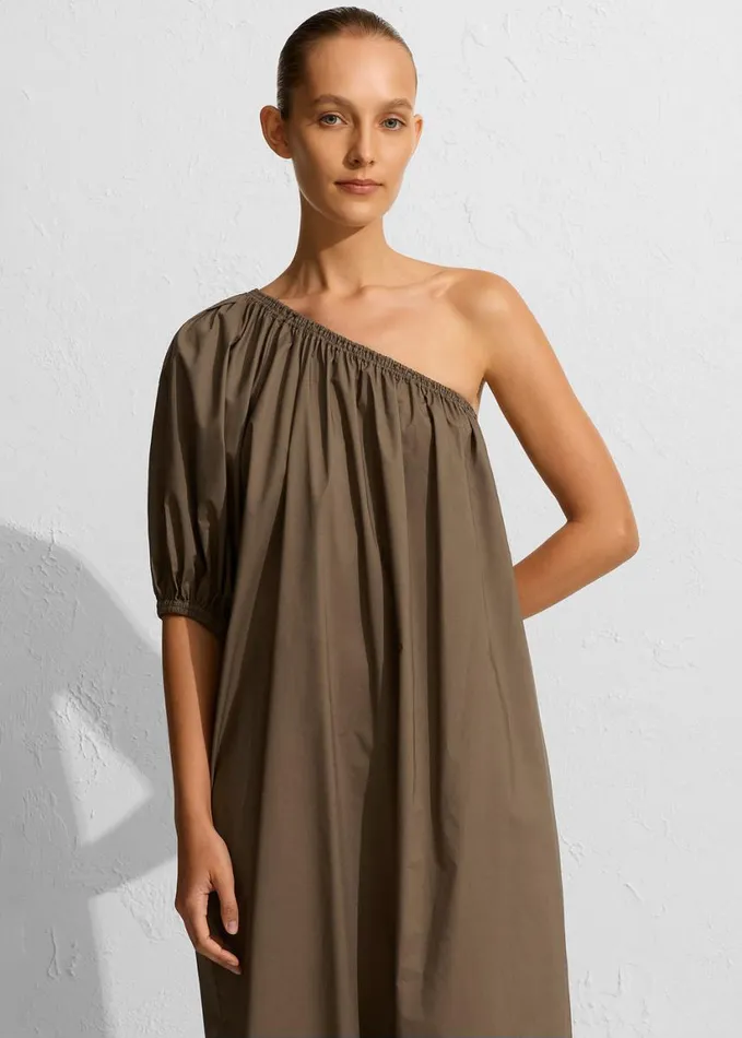 Clothing Women The Frankie Shop Matteau One Shoulder Maxi Dress 8211 Birch