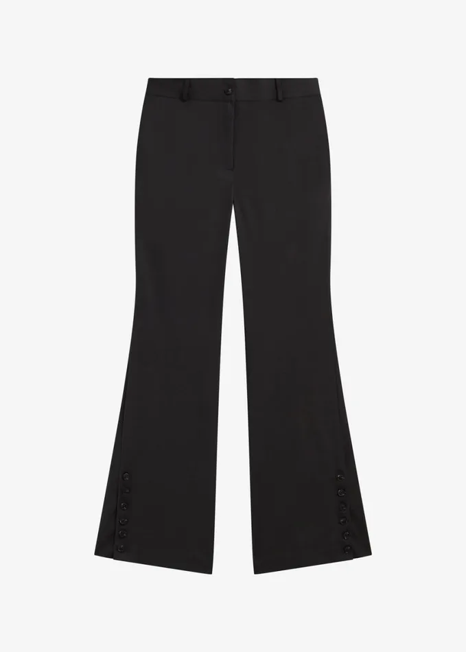 Clothing Women The Frankie Shop Michelle Flare Pants 8211 Black