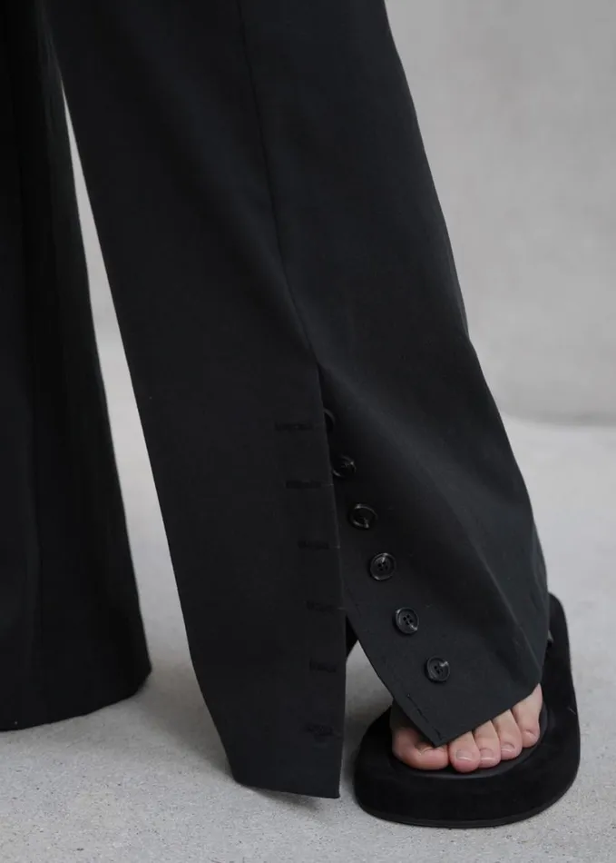 Clothing Women The Frankie Shop Michelle Flare Pants 8211 Black