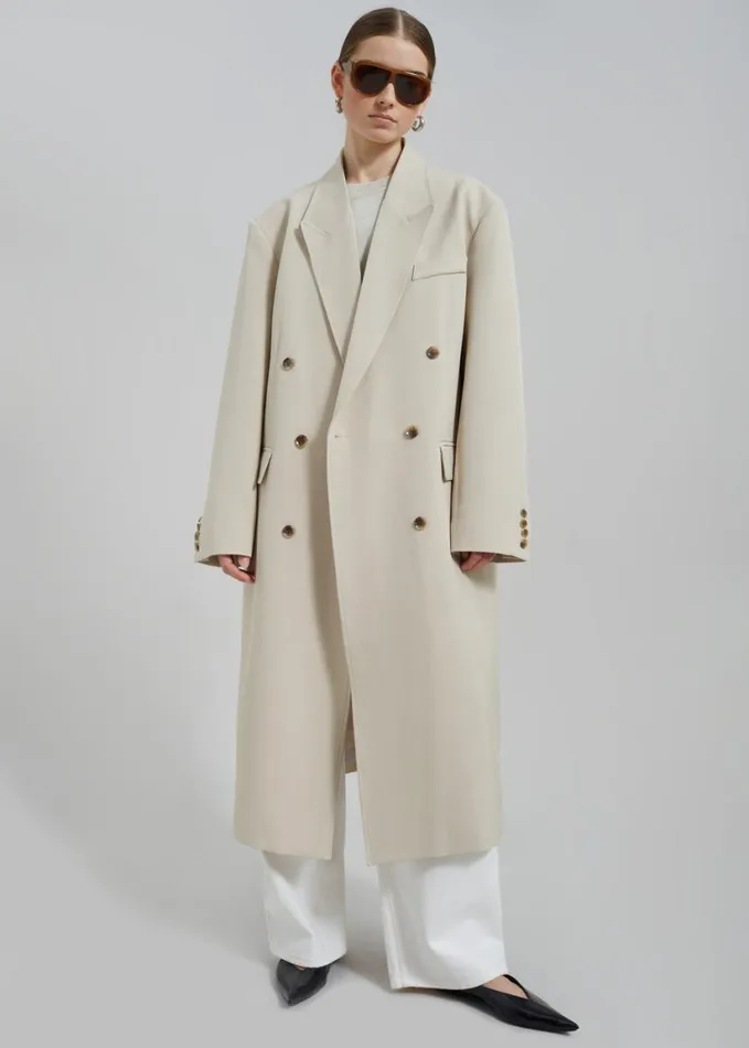 Clothing Women The Frankie Shop Nadetta Coat 8211 Beige