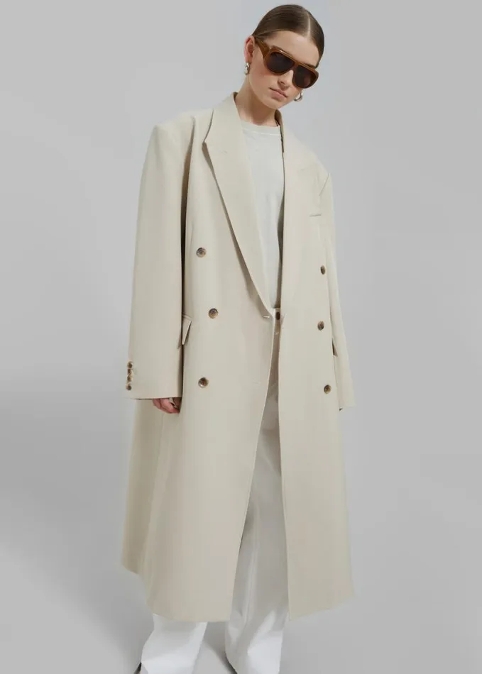 Clothing Women The Frankie Shop Nadetta Coat 8211 Beige