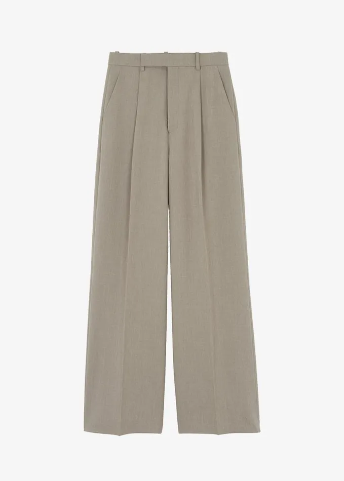 Clothing Women The Frankie Shop Nessi Pintuck Trousers 8211 Taupe