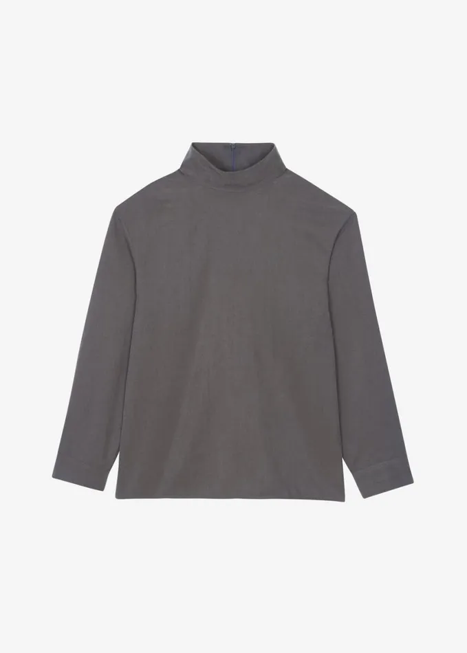 Clothing Women The Frankie Shop Nyro Blouse 8211 Charcoal