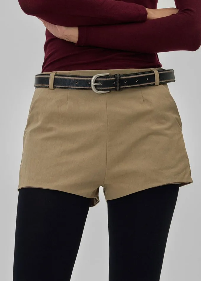 Clothing Women The Frankie Shop Rolen Hot Pants 8211 Beige