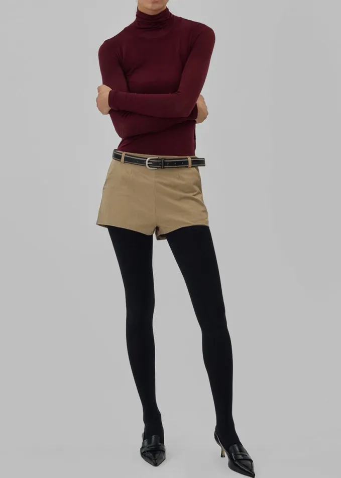 Clothing Women The Frankie Shop Rolen Hot Pants 8211 Beige