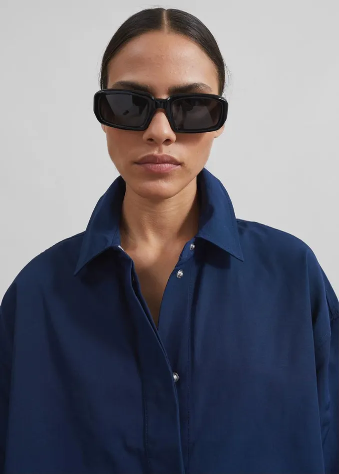 Clothing Women The Frankie Shop Samse Samse Salulu Shirt 8211 Pageant Blue