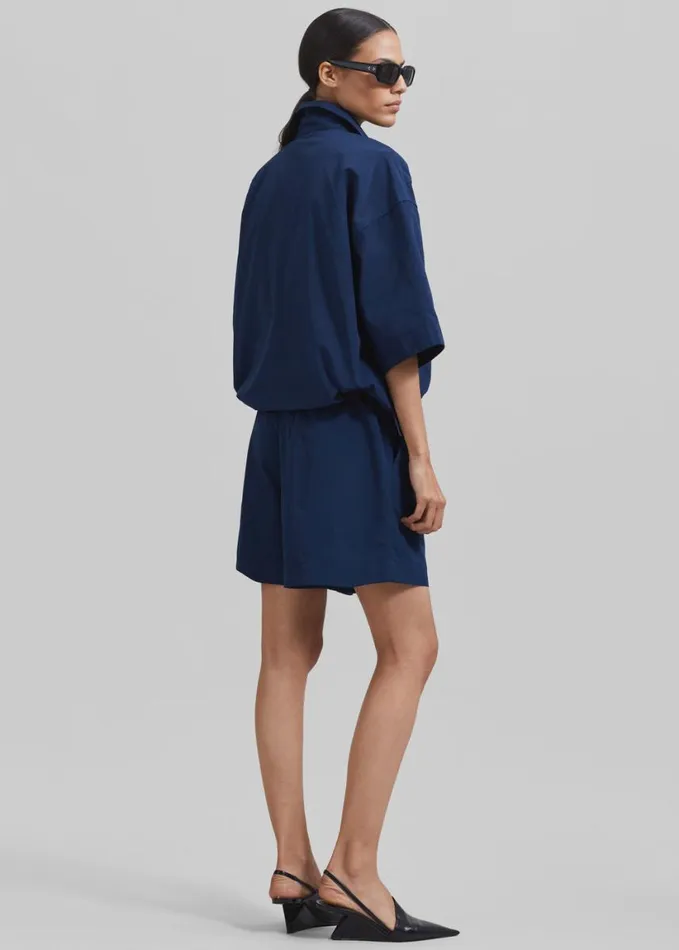 Clothing Women The Frankie Shop Samse Samse Salulu Shirt 8211 Pageant Blue