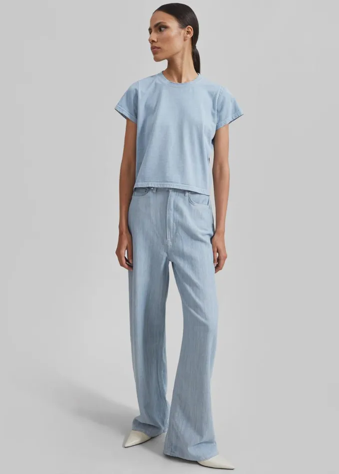 Clothing Women The Frankie Shop Samse Samse Shelly Jeans 8211 Breeze Blue