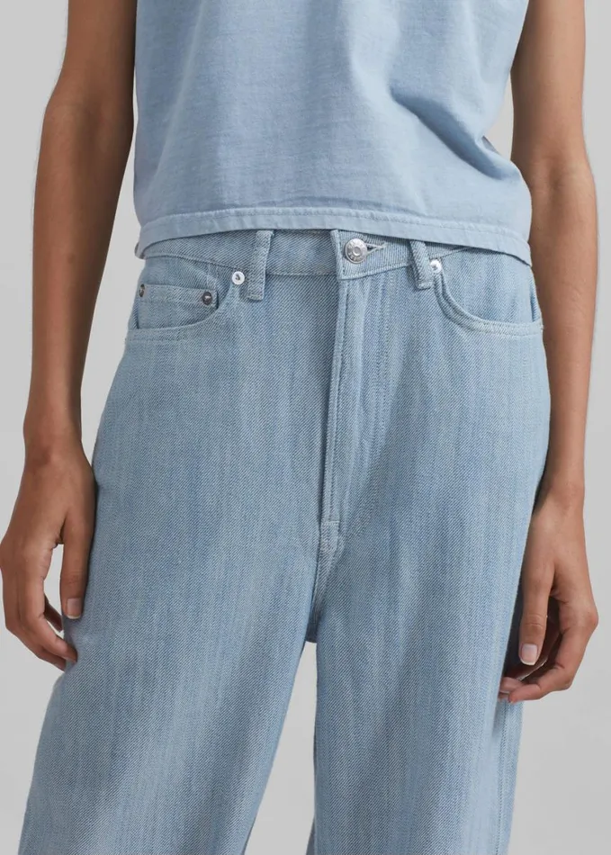 Clothing Women The Frankie Shop Samse Samse Shelly Jeans 8211 Breeze Blue
