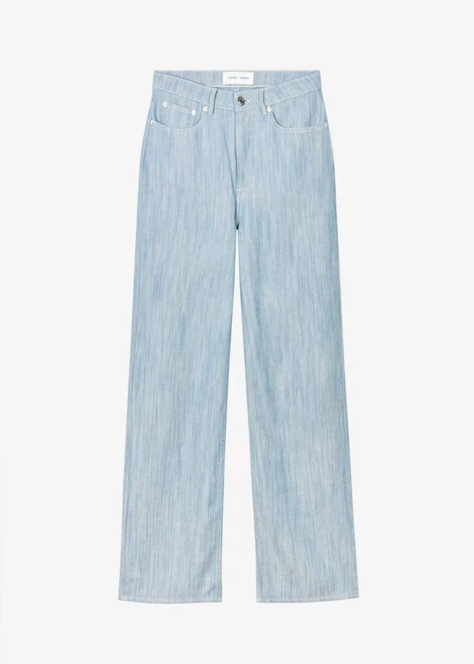Clothing Women The Frankie Shop Samse Samse Shelly Jeans 8211 Breeze Blue