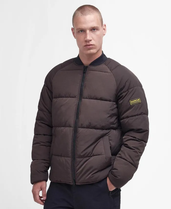 Cluny Quilted Jacket Bitter Chocolate Men Barbour Quilted Jackets