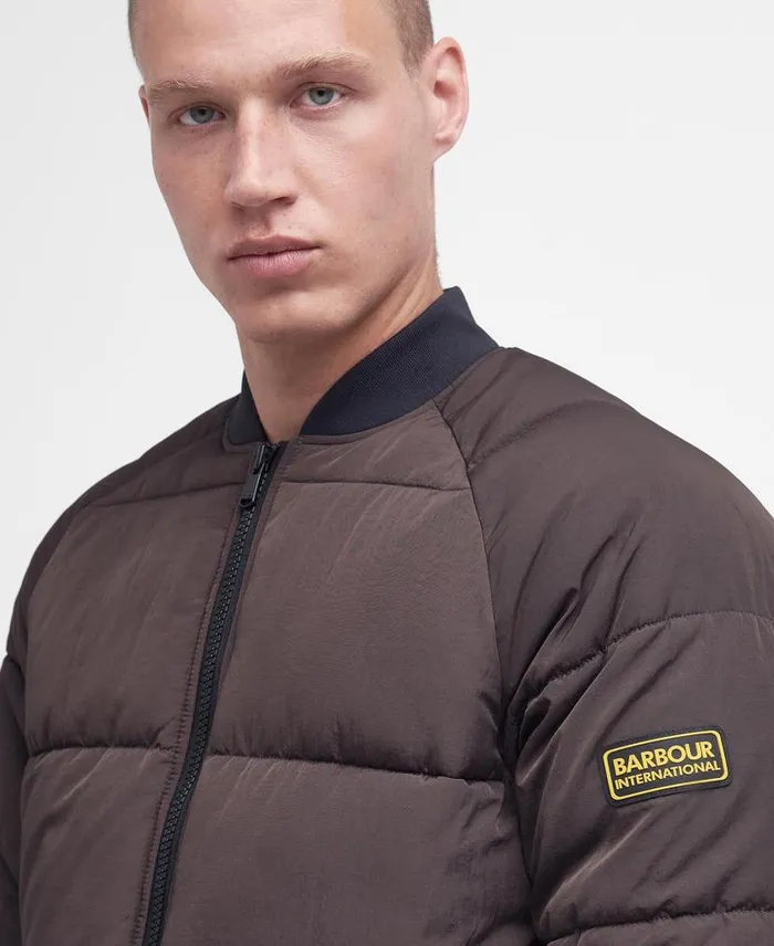 Cluny Quilted Jacket Bitter Chocolate Men Barbour Quilted Jackets
