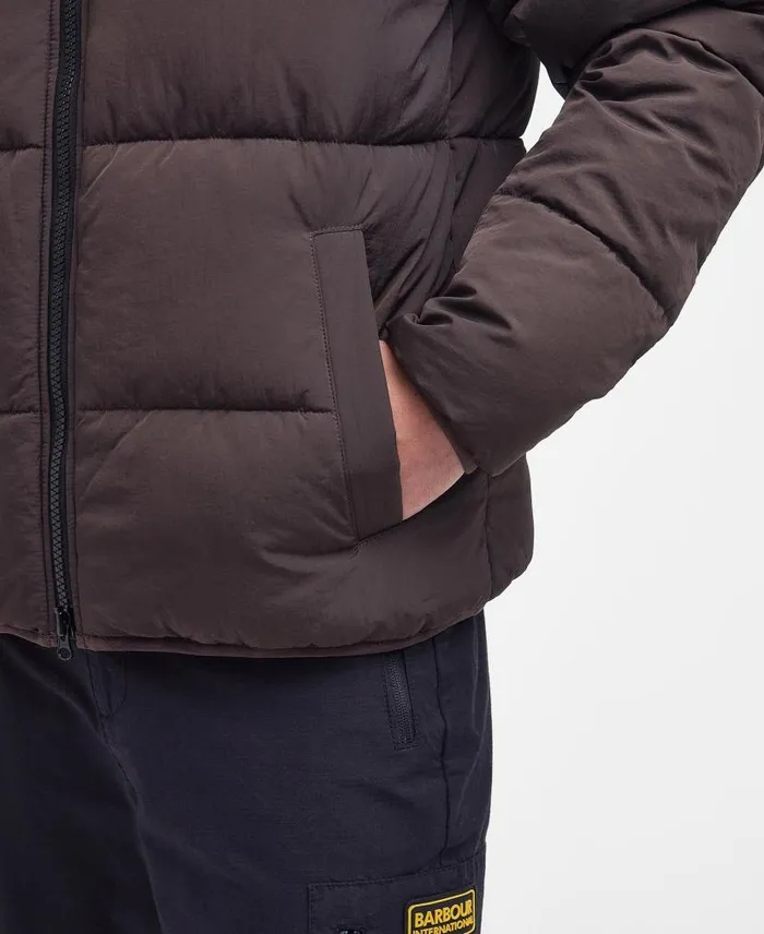 Cluny Quilted Jacket Bitter Chocolate Men Barbour Quilted Jackets