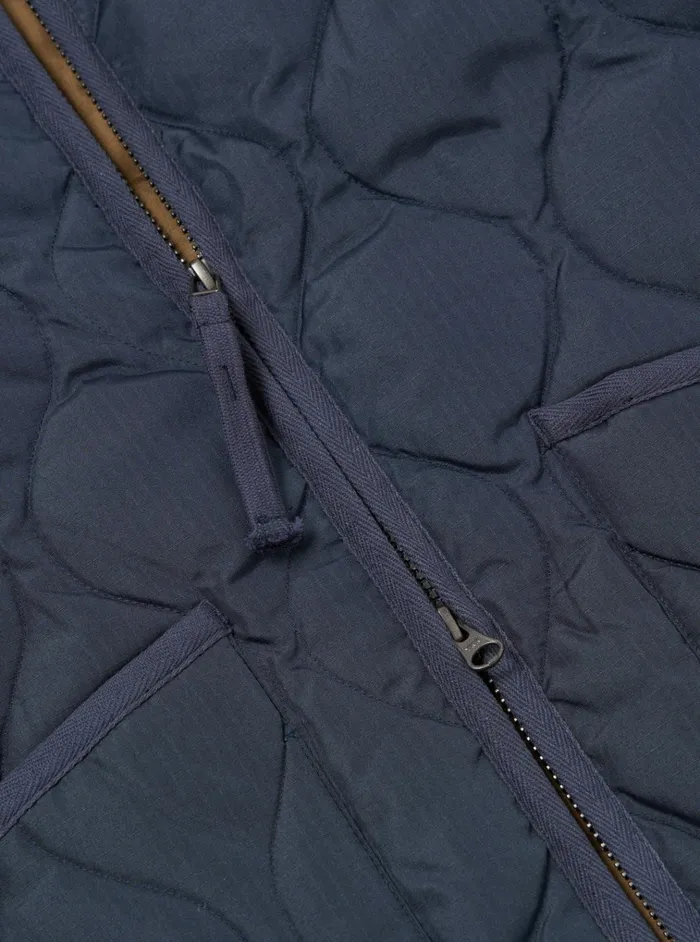 Coats and Outerwear Men Universal Works Taion Crew Neck Down Jacket In Dark Navy Ripstop