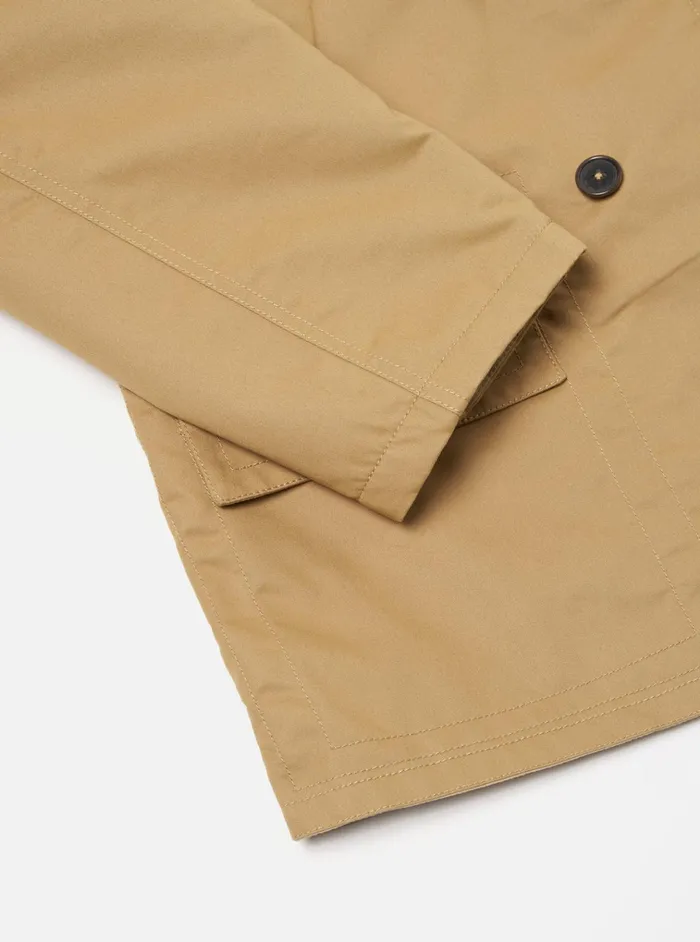 Coats and Outerwear Men Universal Works Universal Works Reversible Mackinaw Jacket In Sand Brushed PolytechSherpa