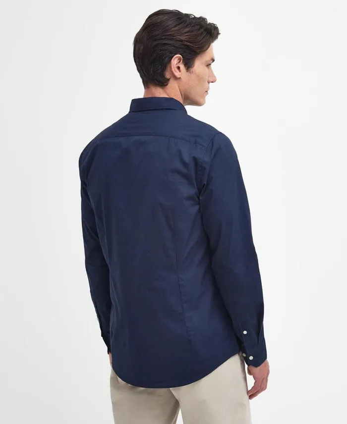 Comfort Stretch LongSleeved Shirt Classic White Men Barbour Shirts