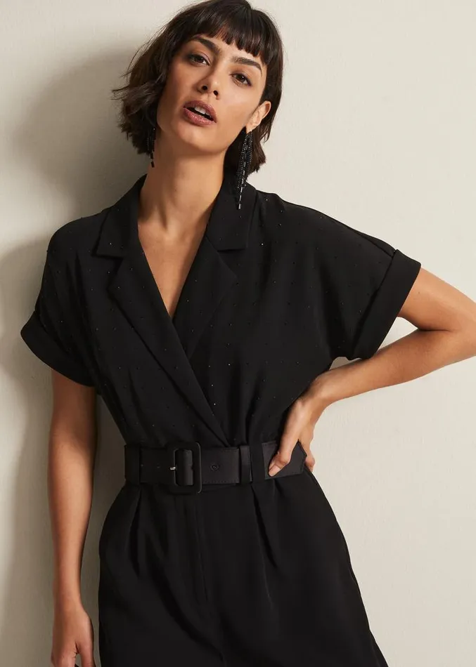 Constance Black Wide Leg Jumpsuit Black Women Phase Eight Dresses