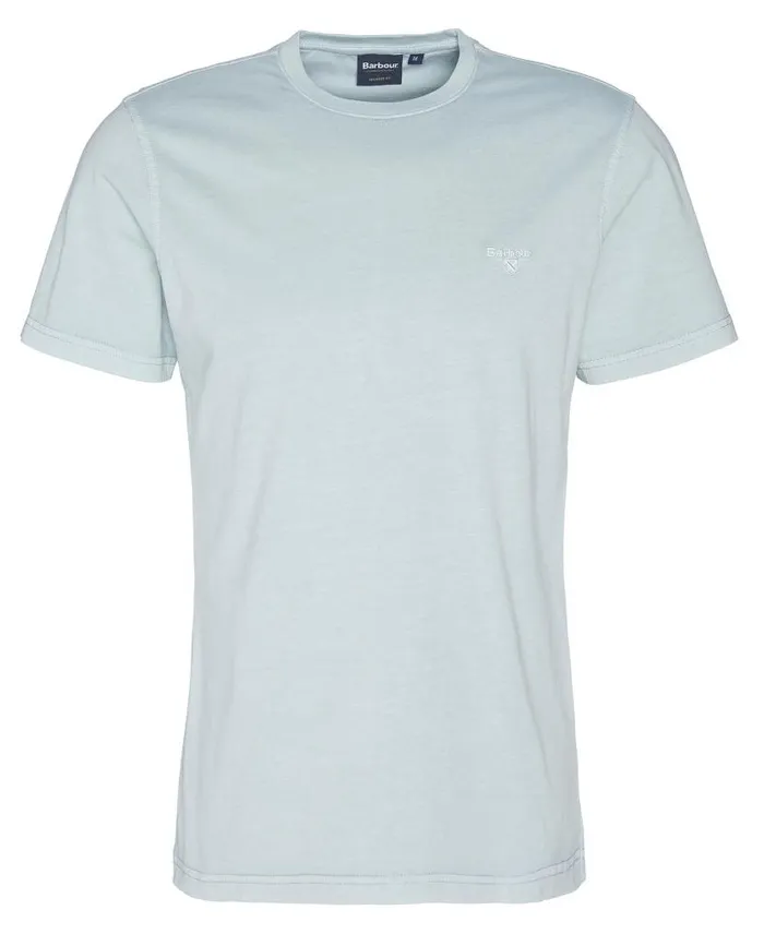 Cotton TShirt Pea Green Men Barbour TShirts