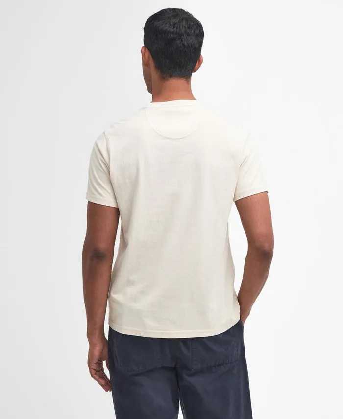 Cotton TShirt Pea Green Men Barbour TShirts