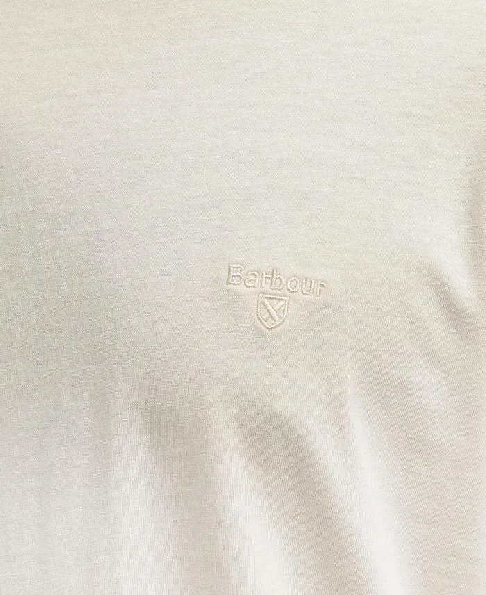 Cotton TShirt Pea Green Men Barbour TShirts
