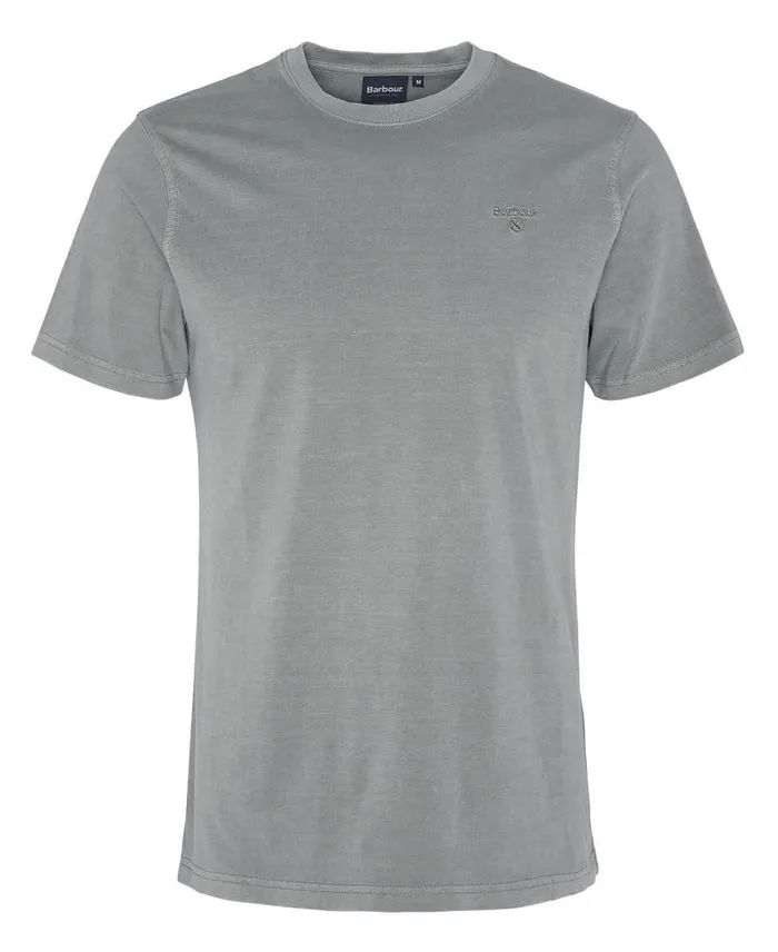 Cotton TShirt Purple Slate Men Barbour TShirts
