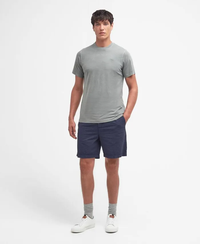 Cotton TShirt Purple Slate Men Barbour TShirts