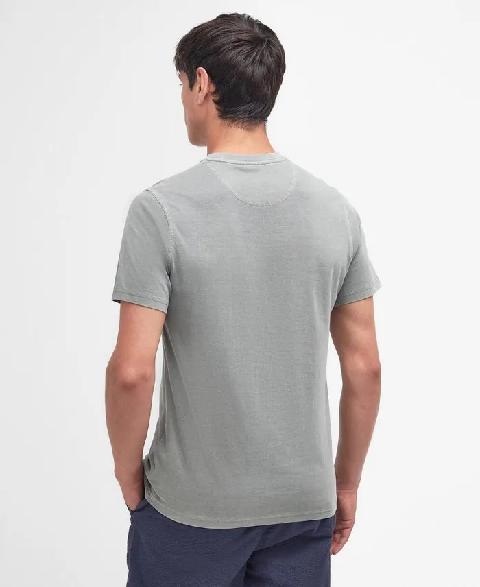 Cotton TShirt Purple Slate Men Barbour TShirts