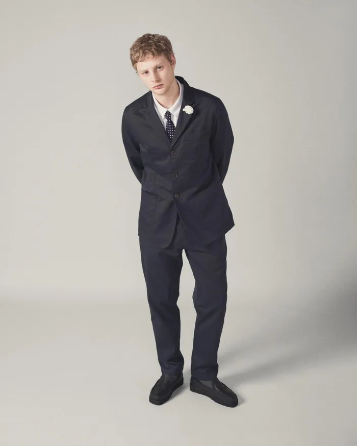 Cotton Twill Men Universal Works Universal Works Military Chino In Navy Twill