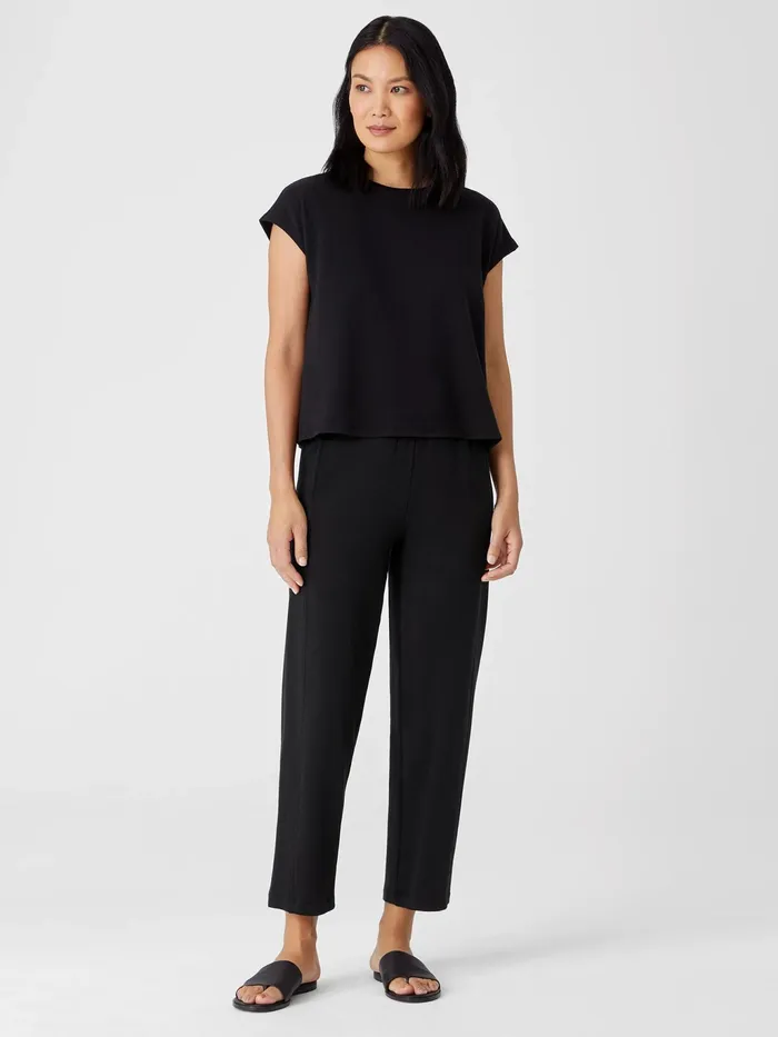 Cozy Brushed Terry Hug Lantern Pant Black Women Eileen Fisher Pants Shorts and Jumpsuits Cozy Brushed Terry Hug Lantern Pant Black Women Eileen Fisher Pants Shorts and Jumpsuits