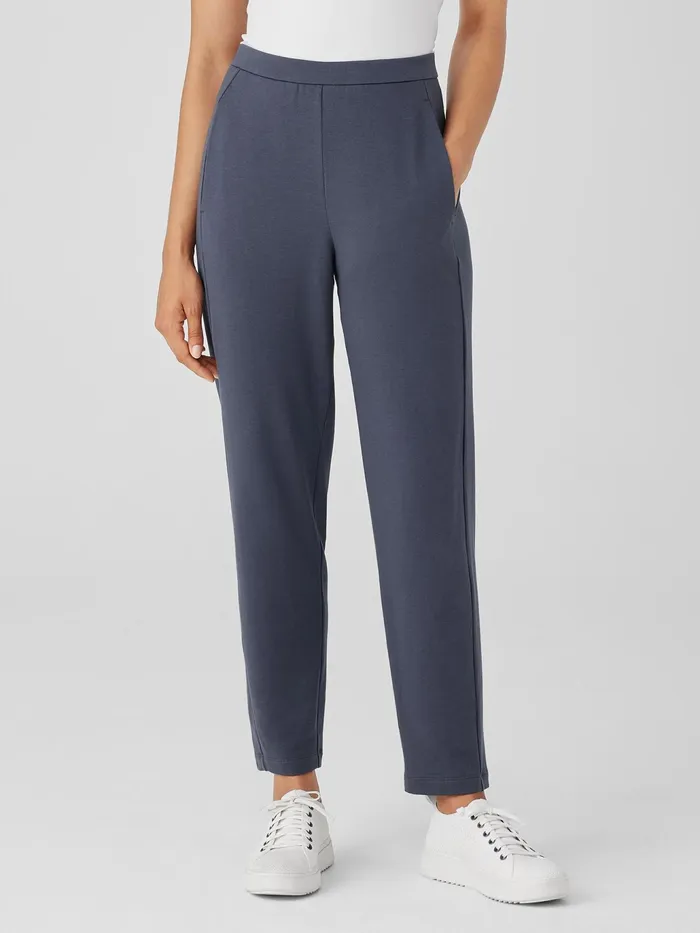 Cozy Brushed Terry Hug Slouchy Pant Ocean Women Eileen Fisher Pants Shorts and Jumpsuits