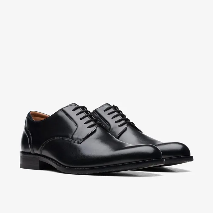 Craft Arlo Lace Black Leather Men Clarks Dress Shoes