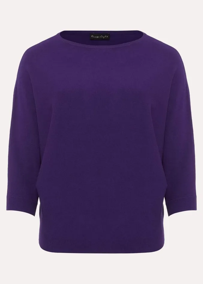 Cristine Knit Jumper Purple Women Phase Eight Knitwear